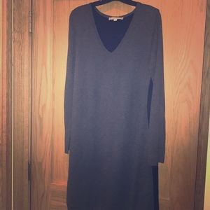 LOFT | Gray/Black shirt dress